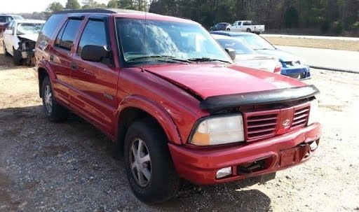 2000 OLDSMOBILE BRAVADA Used Door Front RH - BURGUNDY