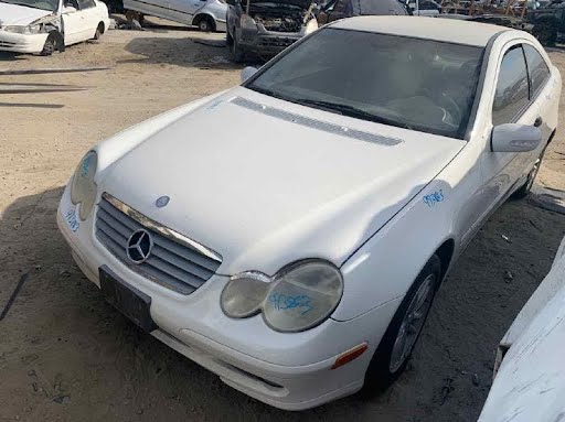 2005-MERCEDES C CLASS-Bumper Assy (Front) includes cover-203 Type, Cpe, C230, headlamp washers