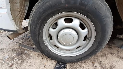 2019 - FORD TRUCK-F150 - Used - Wheel - 17x7-1/2, steel, 8 holes (silver), (road wheel), heavy duty payload package, (ID FL34-1015-AA)