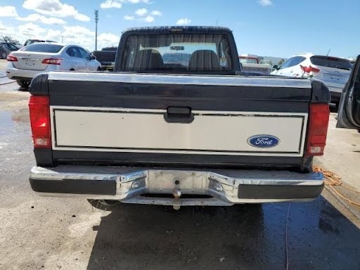 1988 FORD RANGER Used Bumper Assy (Rear) includes cover exc. GT; step bumper, chrome