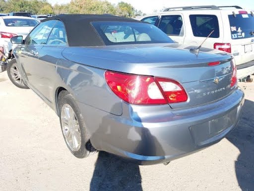 2008 CHRYSLER SEBRING Used Sunvisor Conv, (illumination), garage door opener RH - Grey