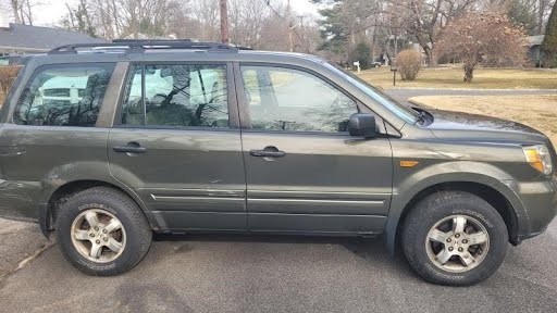 2006 HONDA PILOT Used Door Front (electric), RH - Amazon Green Metallic color