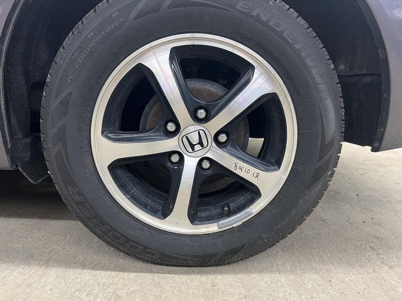 2015  HONDA CIVIC USED Wheel - 15x6, (alloy), exposed lug nuts, (5 spoke), black inlay