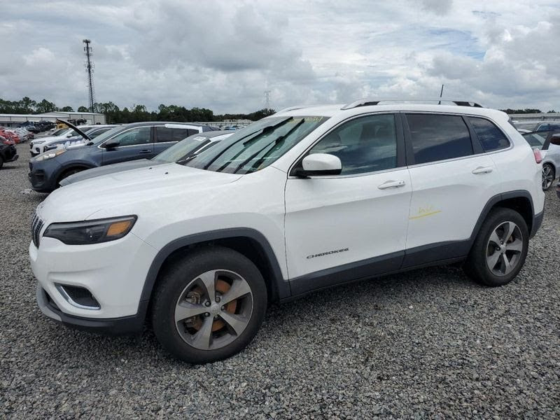 2020 JEEP CHEROKEE Used Wheel 18x7, (5 spoke, solid spoke), polished face with painted pockets (opt WPR, gray pockets)