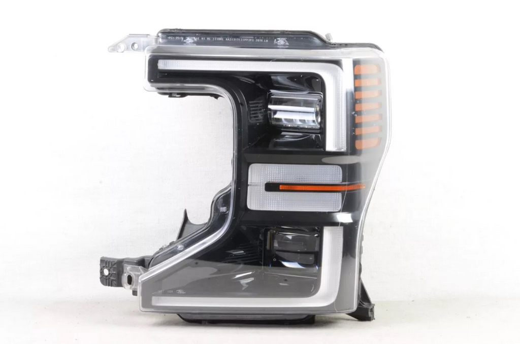 2020 FORD TRUCK-F450 SUPER DUTY Used Headlight Assembly LED, w/o trim moulding; black headlamp background, LH - LC3Z-13008-F