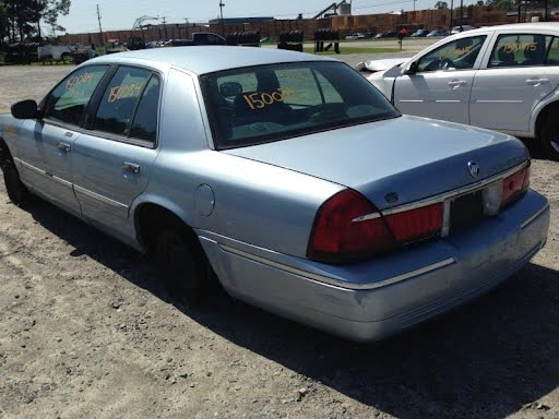 2000 FORD CROWN VIC Seat Belt Front bench seat, driver, buckle, w/o taxi package - Color:Blue or black or grey