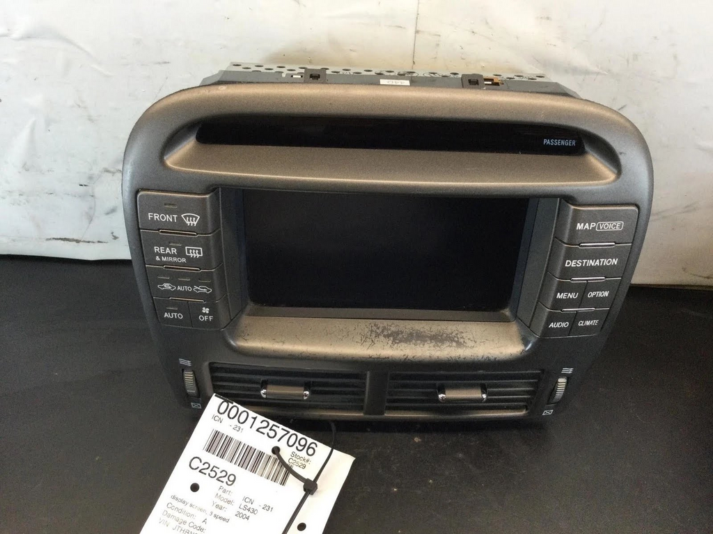2005 LEXUS LS430 Used Radio/CD Player Display	P/N- 86110-50180