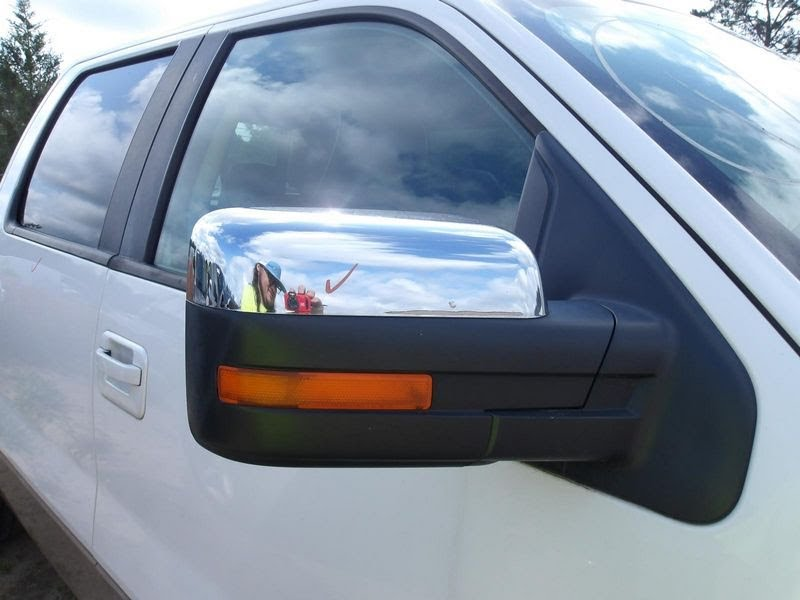 2013 FORD TRUCK-F150 Used Mirror Door Power, pedestal, heat, power folding, chrome cap, RH