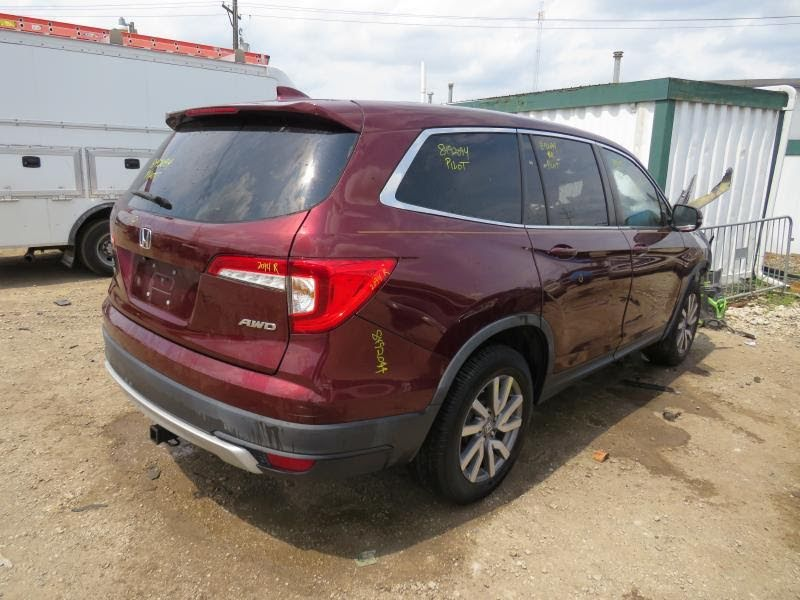 2021 HONDA PILOT Used Tail Light -  quarter mounted, w/o smoked lens tail lamps; RH