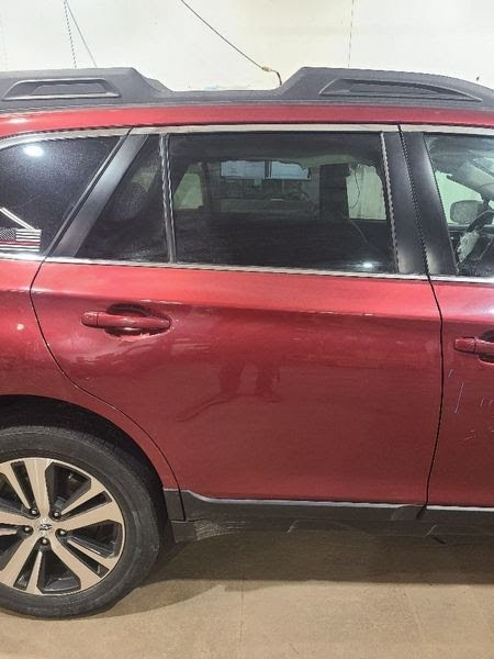 2016 SUBARU LEGACY Used Door Rear (side of vehicle) -  (electric), Wagon (outback), privacy tint glass, RH - Color -Red