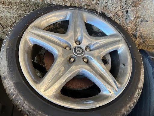 2005 JAGUAR VANDEN PLAS Used Wheel - 19x8-1/2 (alloy), 5 spoke, tapered spoke, chrome finish -  (3 Wheels )