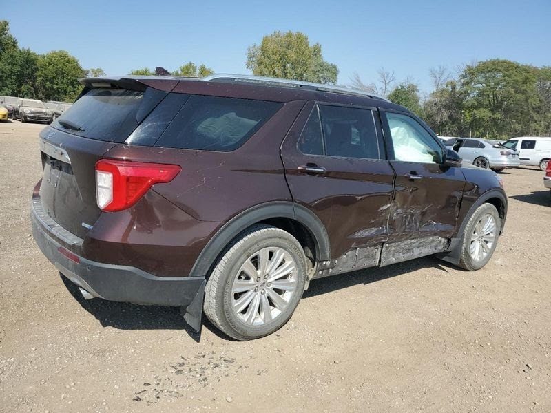 2020 FORD EXPLORER Used Tail Lightw/o police package; clear lens, RH