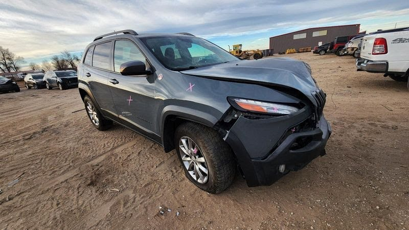 2014 Jeep Cherokee Used Mirror, Door - Power, (manual folding), painted, non-heated, RH #PDS