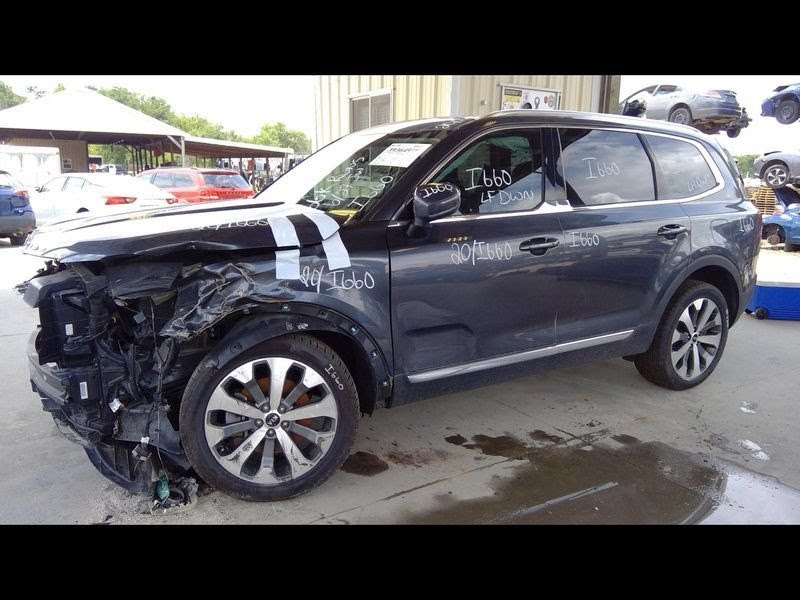 2020 Kia Telluride Door Handle, Outside Used Door Handle, Outside -  (door, assembly, body color, Smart Key), front, w/o satin chrome accent; LH  (GRAY #KDG)