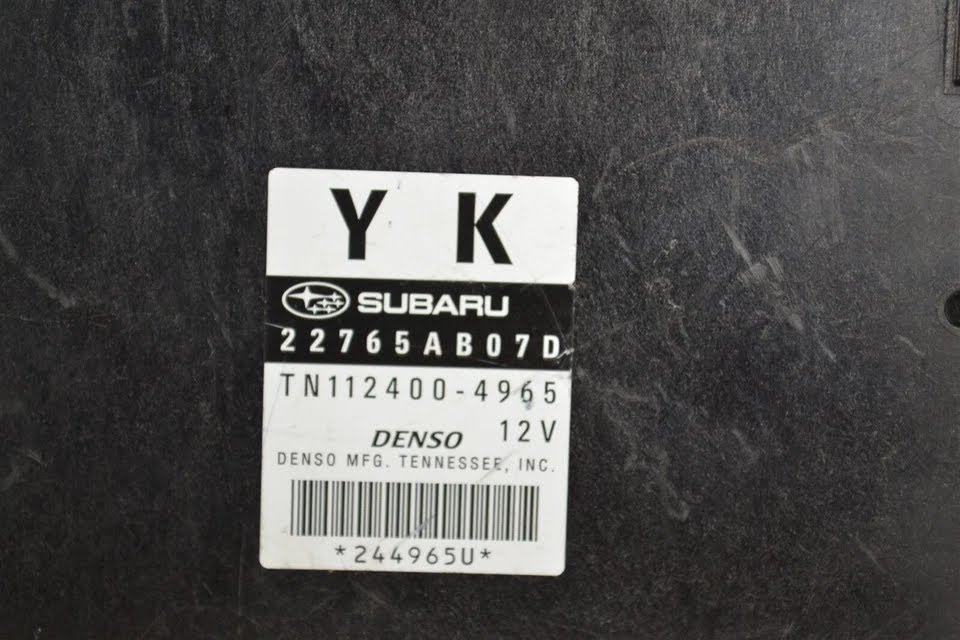 2011 SUBARU OUTBACK Used ECM (Engine Control Module)  P/N 22765AB07D