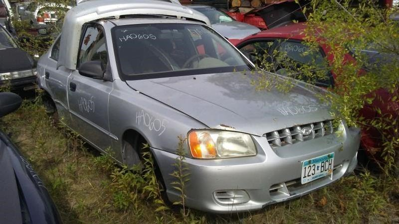 2001 HYUNDAI ACCENT Used Sunvisor(without illumination), mirror, RH Color Grey