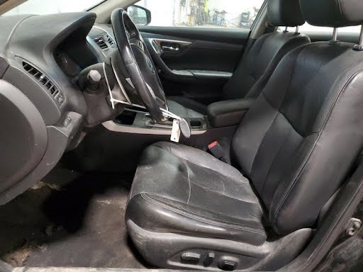 2013-NISSAN ALTIMA-Seat Front-Sdn, (bucket), (air bag), leather, electric, (LH) Black