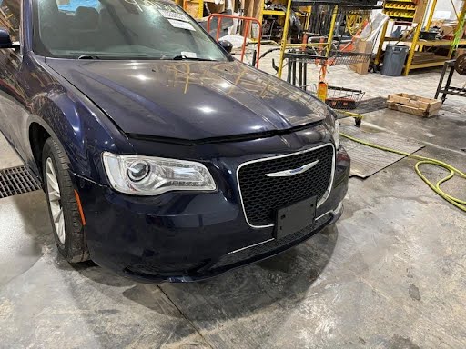 2018-CHRYSLER 300-Headlight Assembly-"chrome bezel, halogen (bi-functional, projector), RH "