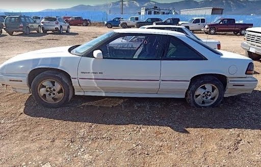 1993 PONTIAC GRAND PRIX Used Door Front 2 Dr, ground effects (opt B4U), electric Left - white