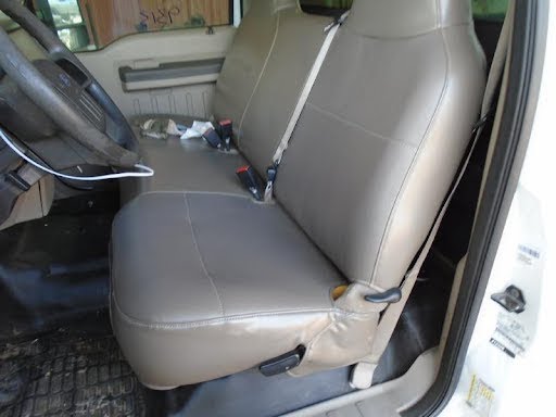 2008 - FORD TRUCK-F250 SUPER DUTY (1999 UP) - Used - Seat Front - bench, 1 piece, w/o center armrest; vinyl, Regular Cab