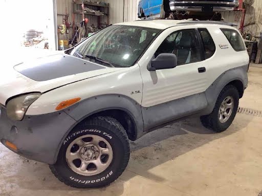 2001-ISUZU VEHICROSS-Condenser/Radiator mtd. Cooling Fan-Fan Assembly, (condenser)