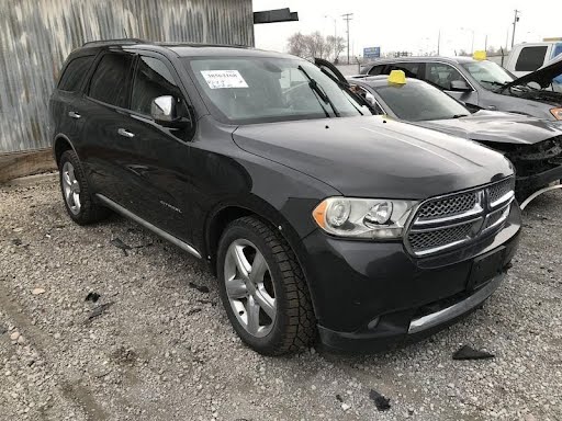 2012 - DODGE DURANGO - Used - Headlight Assembly - RH, xenon (HID) low beam with halogen high beam, chrome bezel