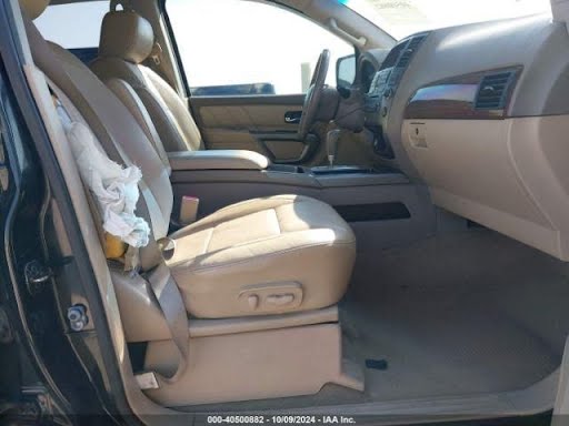2015-NISSAN ARMADA-Interior Trim Panel Door (Front)-Front Left Inner; 2015; w/o wood grain, w/memory package almond