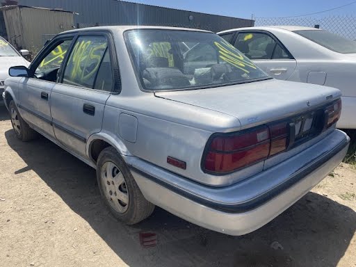 1992-TOYOTA COROLLA-Bumper Assy (Rear) includes cover- Sdn, Urethane Cover