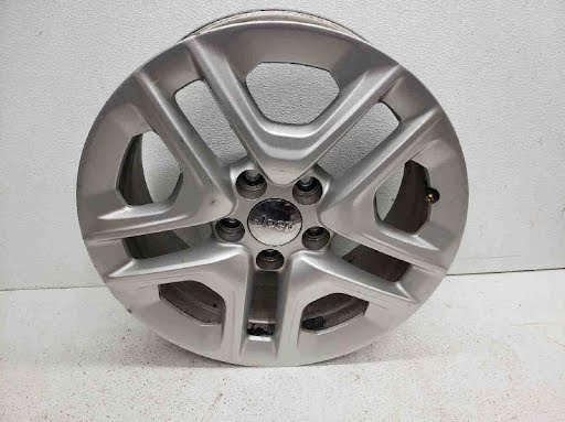 2018 - JEEP COMPASS - Used - Wheel -  (horizontal rear door handle), road wheel, 16x6-1/2, aluminum, (painted silver, opt WNF)