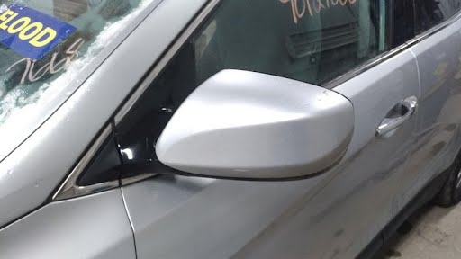 2015-HYUNDAI SANTA FE-Mirror Door- Power, (heated), w/o turn signal; blind spot mirror glass, LH
