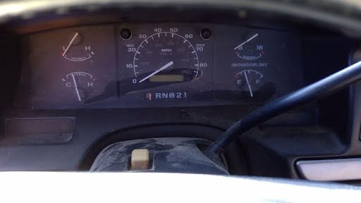 1995 - FORD TRUCK-F150 - Used - Speedometer (see also Instr. Cluster) - (cluster), exc. Lightning; MPH, w/o tachometer (Gasoline)