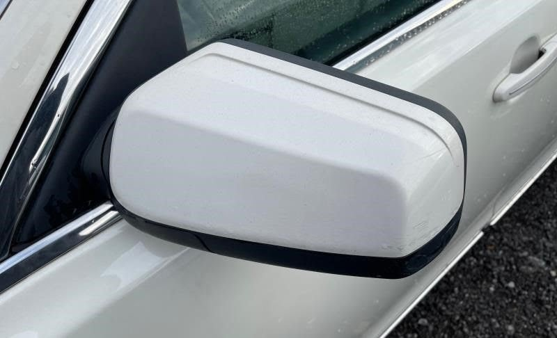 2009 LINCOLN MKS Used Mirror Door Power, (painted, heated, lamps), LH (memory, automatic dimming) Pearl White (PV)