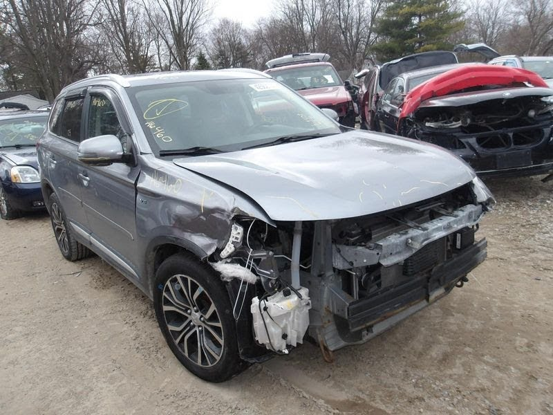 2018 MITSUBISHI OUTLANDER Used Mirror Door turn signal, power folding (surround view), painted, LH Grey