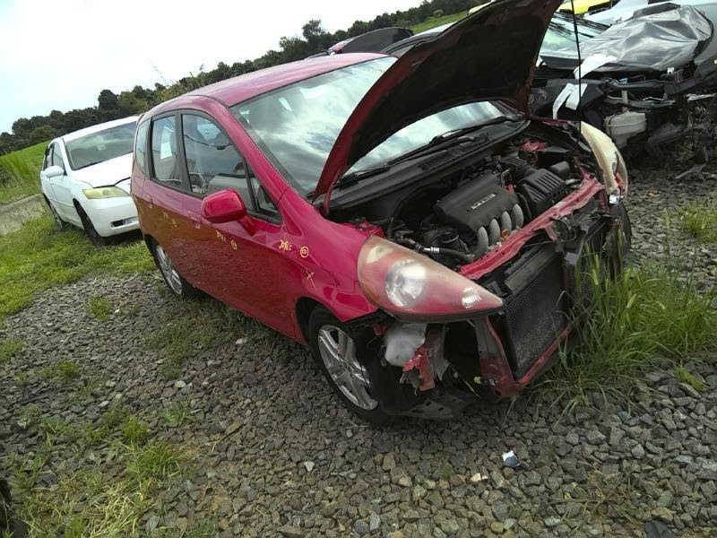 2007 HONDA FIT Used Door Rear (side of vehicle) RH  Red