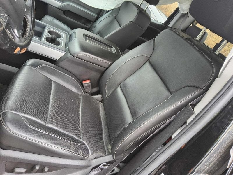 2015 GMC TRUCK-SIERRA 1500 (1999 UP) Used Seat Front  (bucket and bench), seat opt AN3, LH, (electric), (leather), w/o lane departure warning; heated and cooled (opt KB6) Black
