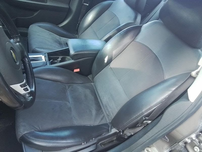 2011 CHEVY MALIBU Used Seat Front (bucket, opt AS5), cloth and leather, LH (electric) Gray