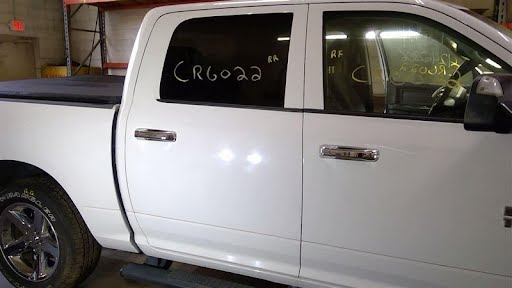 2016-DODGE TRUCK-1500 (1994 UP)-Door Rear (side of vehicle)-(electric regulator), Crew Cab, RH - Color: Bright White