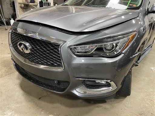 2017 Infiniti QX60 Used Bumper Cover (fog lamps), 3.5L (gasoline), park assist