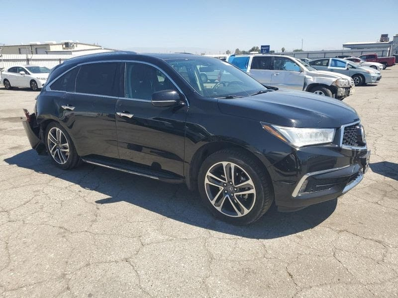 2017  ACURA MDX Used Mirror Door power folding, automatic dimming (Advance), VIN B (11th digit, Alabama built), RH  (BLACK)