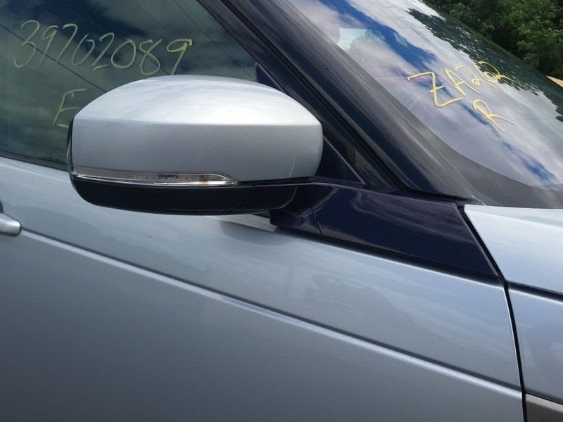 2017 LANDROVER DISCOVERY (2017 UP) Used Mirror Door (electric, painted), w/o memory; RH  Blue
