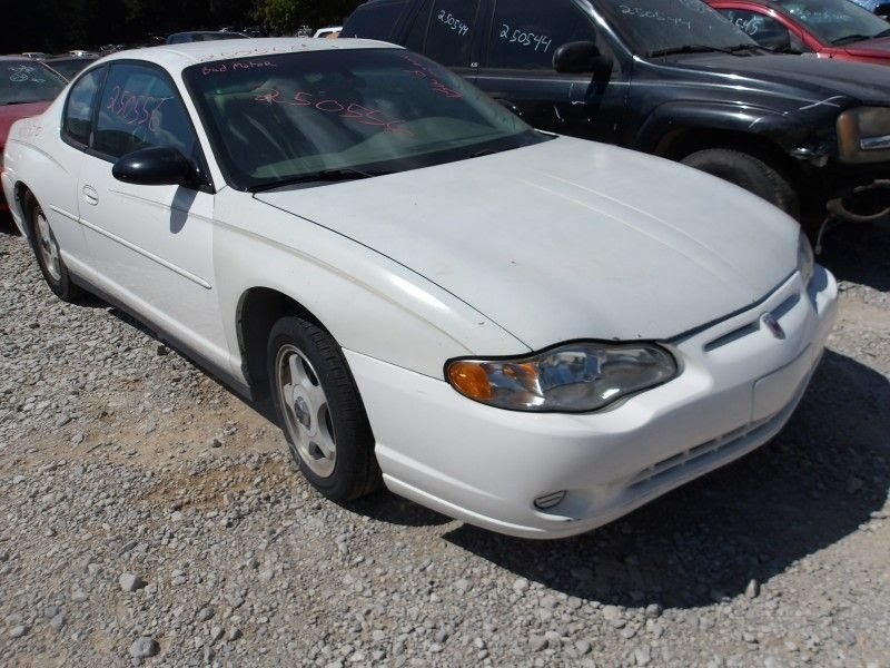 2002 Chevy Monte Carlo SS Used Seat Front (bucket), air bag, leather, electric, (LH) BLK
