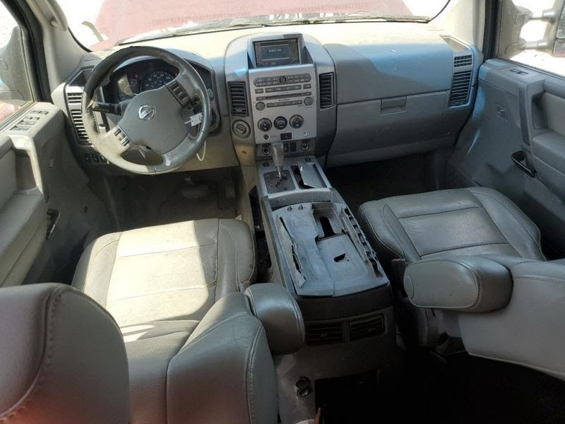2007 Nissan Titan Used A/C Heater Control LE, Crew Cab, navigation system, w/o power bench seat