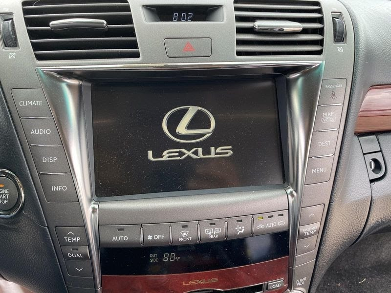 2009 LEXUS LS460 Used Radio/CD Player Display receiver, (Pioneer audio system), premium audio system (Mark Levinson), ID P6501 on radio face