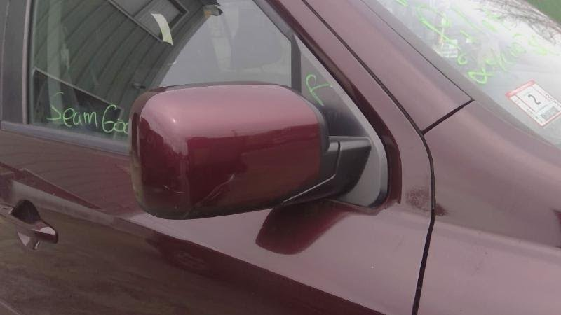 2012 HONDA PILOT Used Mirror Door  Power, non-heated, w/o turn signal; painted, RH Burgundy