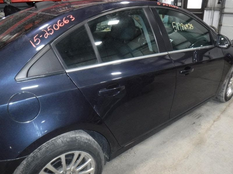 2016 CHEVY CRUZE Used Door Rear (side of vehicle) VIN P (4th digit, Limited), RH  Blue Ray Metallic [GXH]