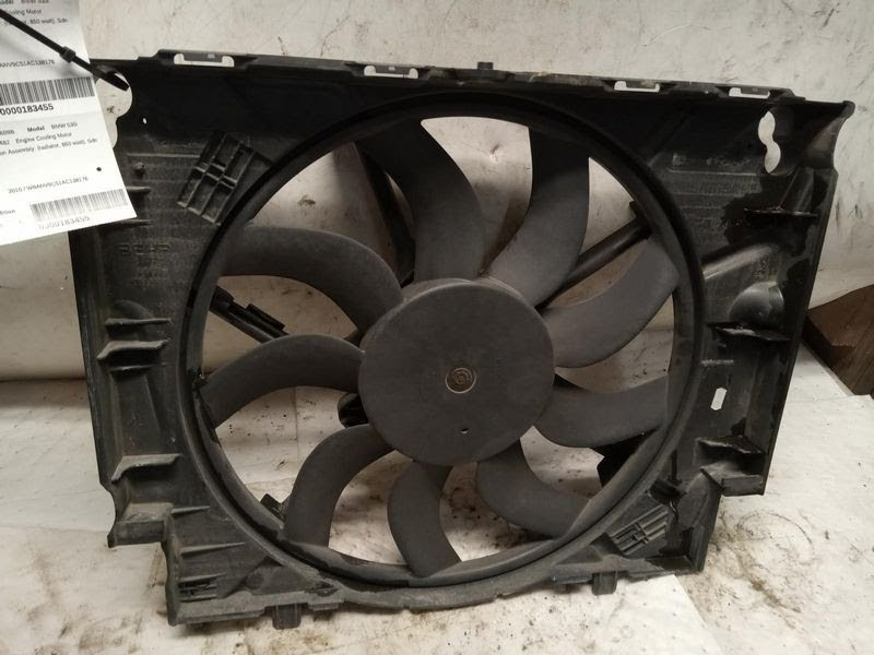 2009 BMW 335I Used Condenser/Radiator mtd. Cooling Fan Fan Assembly, (radiator), 850 watt