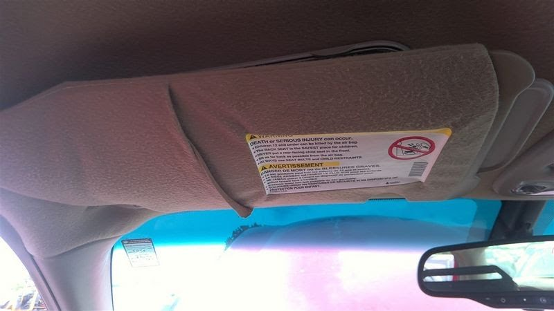 2002 BUICK LESABRE (1980 UP) Used Sunvisor illumination - LH & RH Tan