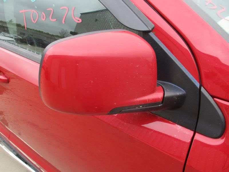 2017 DODGE JOURNEY Used Mirror Door (power), (heated), manual folding, painted, opt JPD (one touch down window), RH - Red [PRM]