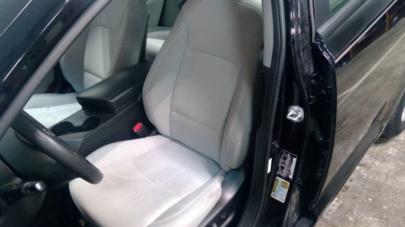 2013 KIA OPTIMA Used Seat Front  (bucket), (air bag), cloth, electric, LH  Light grey cloth - Seat Belt, Front (bucket seat), US built, driver, retractor - blk