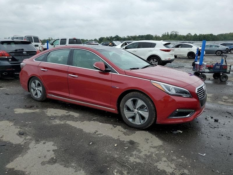 2016 HYUNDAI SONATA Used Mirror Door (power), Korea built (hybrid), w/o blind spot alert; RH  Red